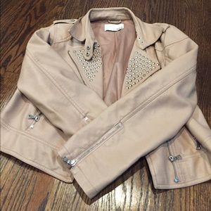 Blush Bar III vegan faux leather jacket